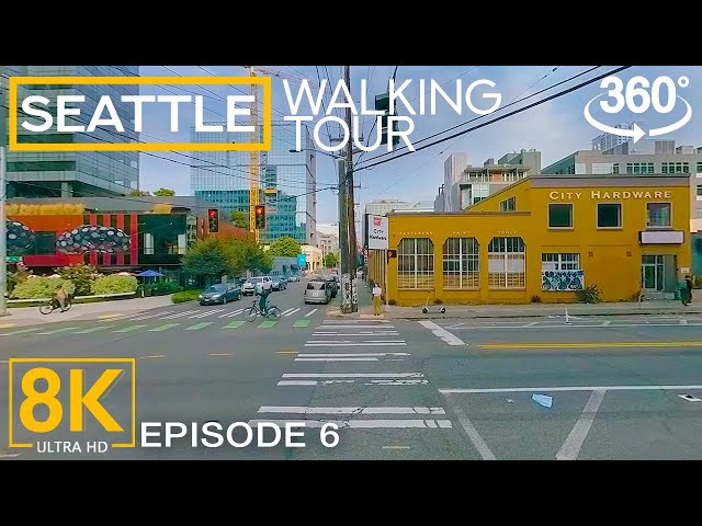 Virtual Walking Tour in Seattle - Exploring the Streets of Emerald City in 8K 360° VR - Part 6