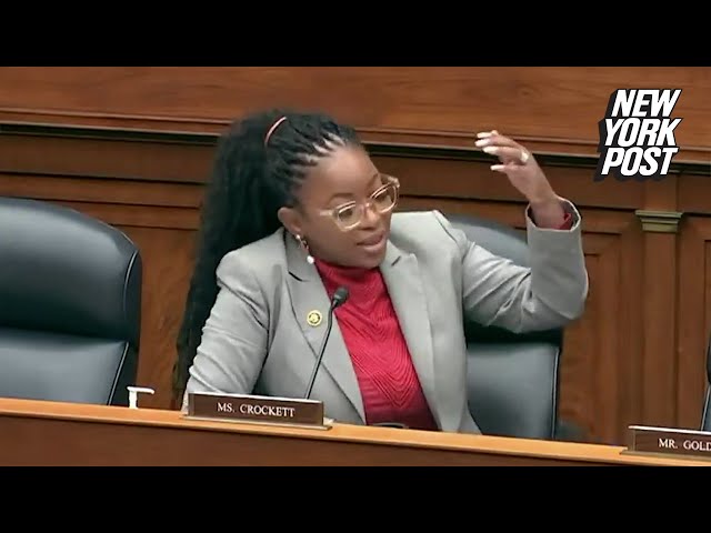 Dem lawmaker Jasmine Crockett rants about ‘the white man’ during a hearing on the Dismantle DEI Act