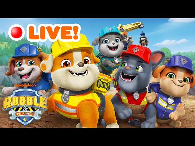 🔴 LIVE: Rubble's Family & Friends Make Rescues & Builds! | Rubble & Crew