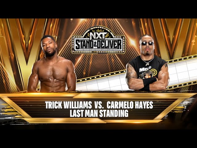 TRICK WILLIAMS VS CARMELO HAYES LAST MAN STANDING MATCH | WWE 2K24 GAMEPLAY