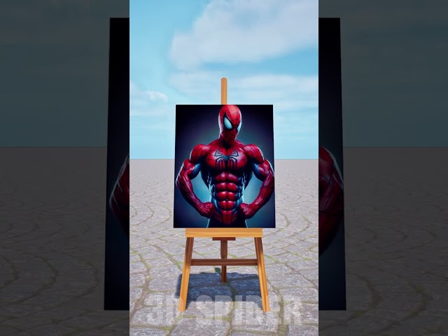 Help Deadpool overcome the challenge of drawing Spider Man #short #spiderman