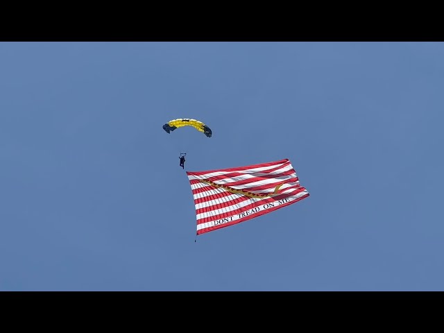 Mixed Parachute Teams | 2023 Air & Sea Show | Miami Beach | 4K60FPS