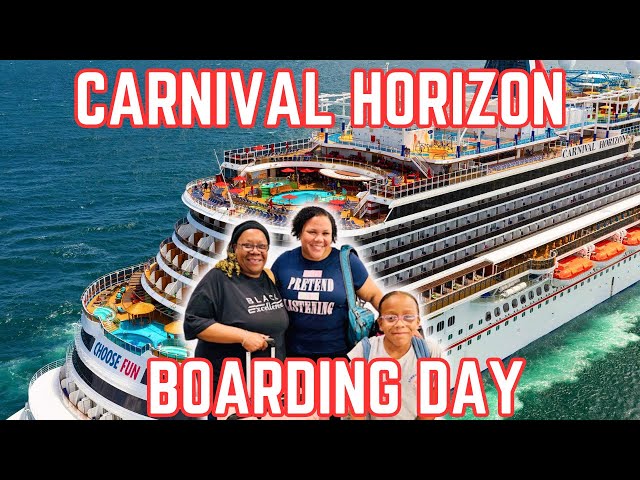 Carnival Horizon 2024- Embarkation Day- Life with V Group Cruise