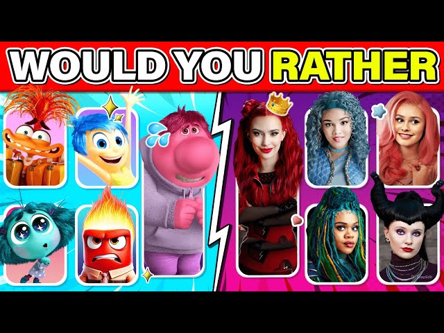 Would You Rather...? Descendants 4 or Inside Out 2 | Look Quiz