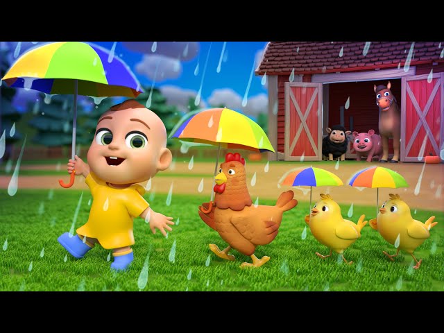 Rain Rain Go Away | Animal Songs | Newborn Baby Songs & Nursery Rhymes