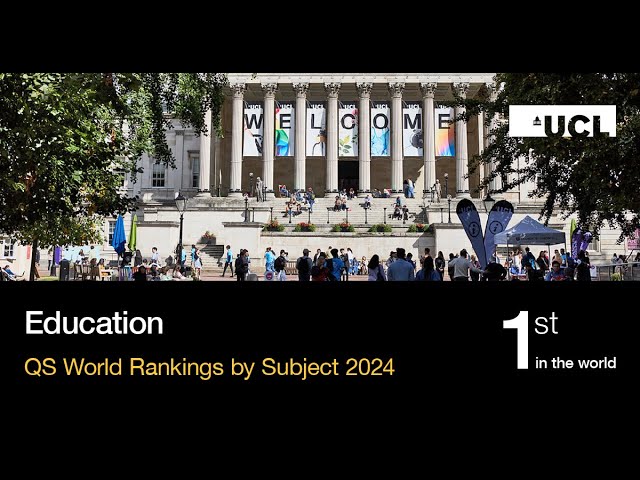 World Number 1 for Education, 11 years in a row | UCL IOE