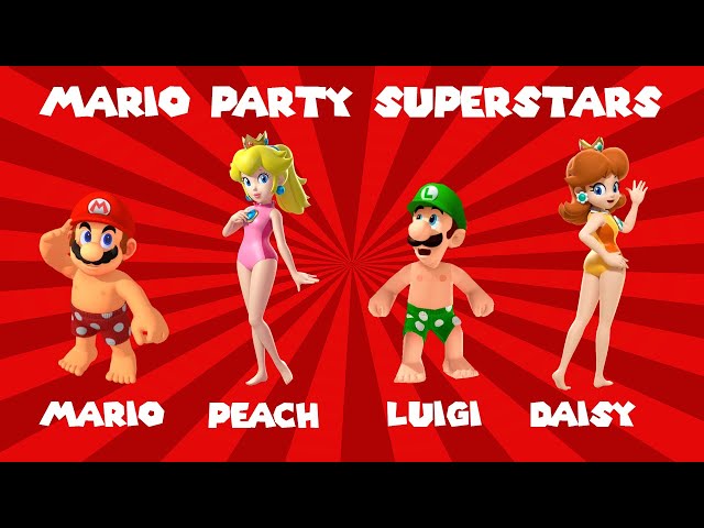 Super Mario Party - MiniGames Mario Vs Peach Vs Luigi Vs Daisy (Master CPU)