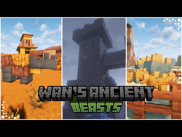 Wan's Ancient Beast (Minecraft Mod Showcase) | New Beasts & Structures | Forge 1.20.1