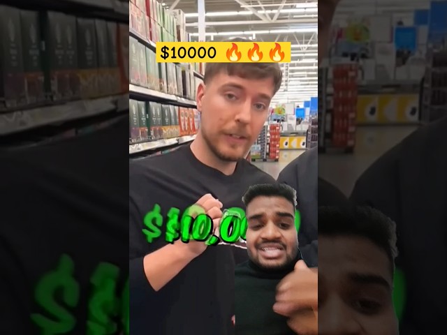 $10,000 Mr beast #funny #ad #comedy #walmart #prank #lawrencebisnoi