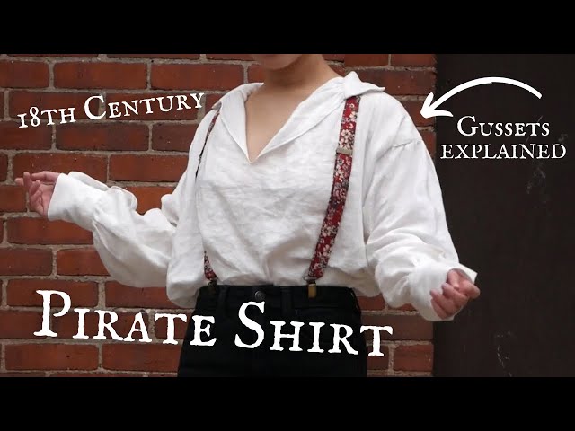 A Pirate Shirt Tutorial that ACTUALLY makes sense | Free Patten + Gusset Instructions