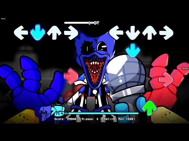 FNF V.S. HUGGY WUGGY but it's first person huggy! FULL HORROR MOD [HARD]