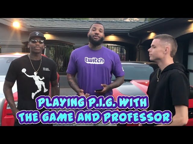 Game plays against Professor, Bone, and Harlem in Round of P.I.G. - vLog Episode # 1