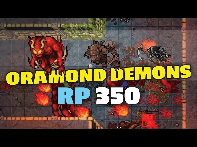 Oramond Demons - RP 350 solo - Tibia hunting