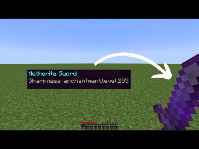 How to get Sword with Sharpness 255 in Minecraft!!!