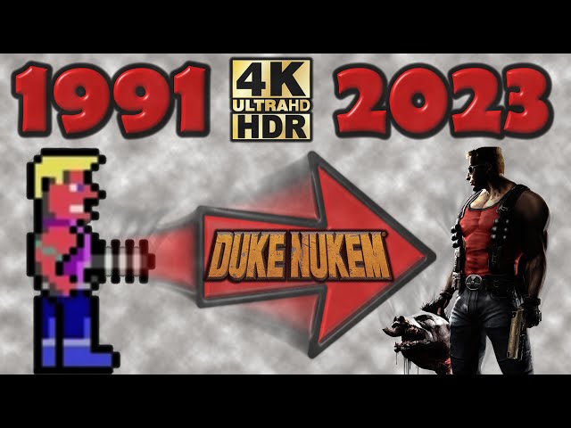 Evolution of Duke Nukem Games 1991-2023 in 4K HDR Max Settings!