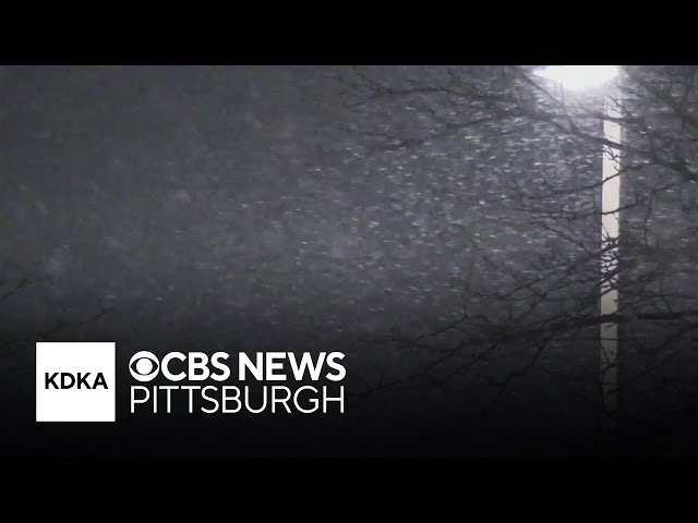 First snow of the season hits Western Pennsylvania