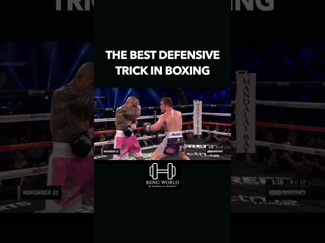 The Best Defensive Trick In Boxing- #boxing #canelo #boxingnews #boxingtraining #training #viral