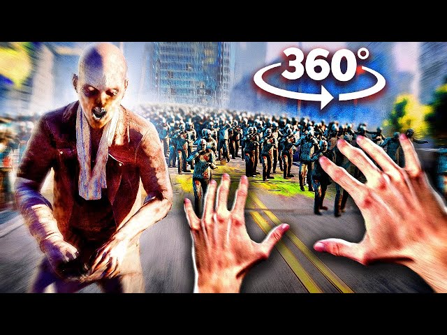 360 VIDEO HORROR - ZOMBIE APOCALYPSE - Can you survive and escape?