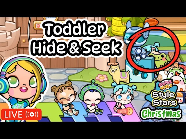 (LIVE) Toddler Hide & Seek + Style Stars! Play Avatar World with me!