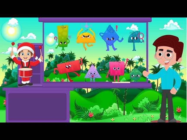 Learn Shapes, shapes names, Preschool Learning for toddlers, drawings shapes, shapes and  ABC  kids