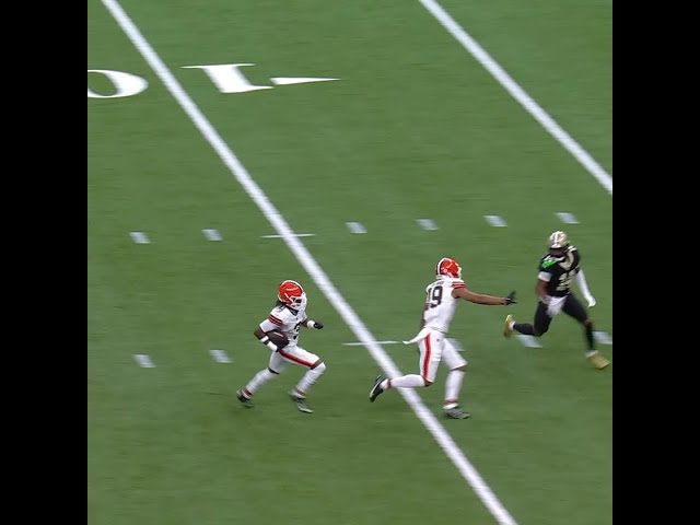 Jerry Jeudy with an 89-yard touchdown catch from Jameis Winston vs. New Orleans Saints