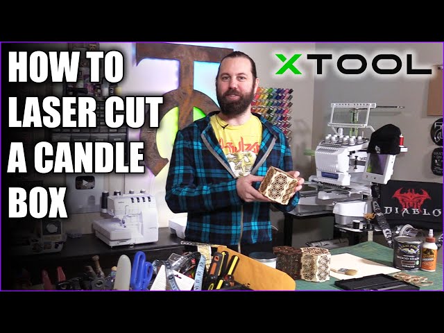 How to Laser Cut a Custom Candle Box - Xtool P2 Laser Cutter - Tock Custom