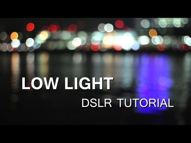 DSLR Tutorial: How to shoot in Low Light (at night) & how to reduce noise!