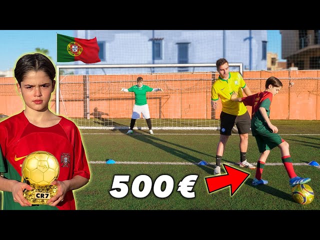 Beat Kid RONALDO 1V1, Win 500€ (The STRONGHEST KID in ITALY)