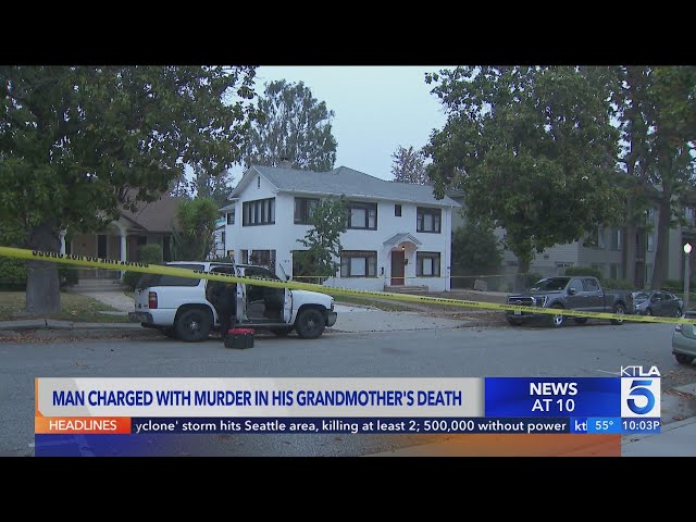 Man charged with murder in his grandmother's death.