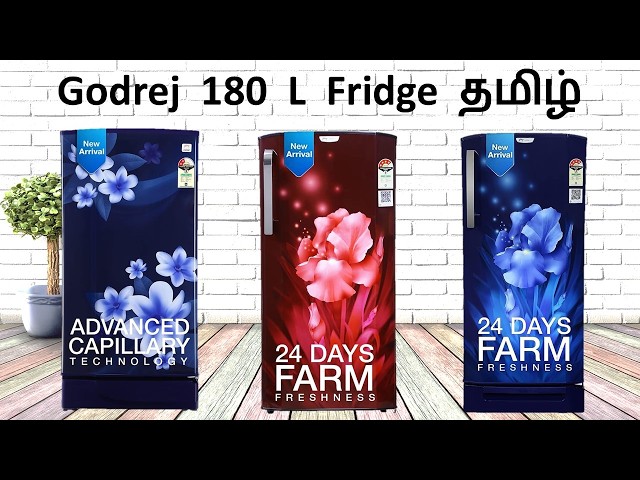 தமிழ் Godrej 180 Ltr Refrigerator Direct-Cool Single door Fridge Review | 2 Star 4 / 5