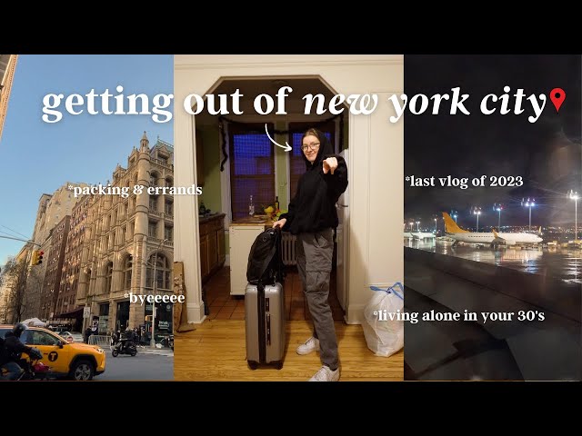 Preparing to leave New York City for the holidays ✈️ My last vlog of 2023.