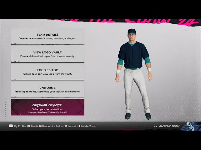 MLB The Show 24  How to start a franchise with all created teams