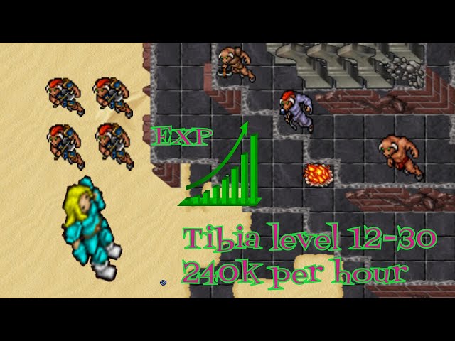 Tibia low level guide lvls 1-100 5 min max.This easy tibia gameplay helps you get level 100 fast.