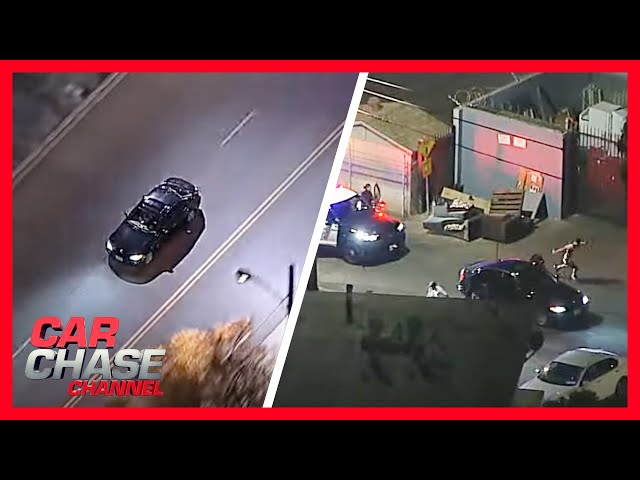 Full Police Chase: Passengers jump from car in last ditch effort to evade police | Car Chase Channel