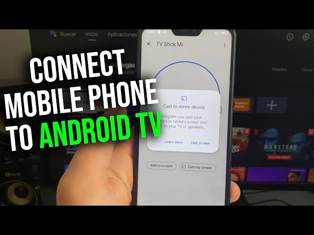 How to Connect Mobile Phone to Android TV - with Google home app - Screen Mirroring