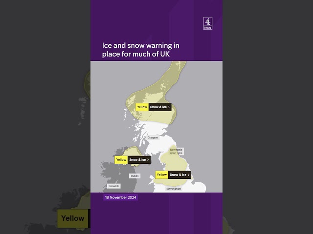 UK's 'first taste of winter'