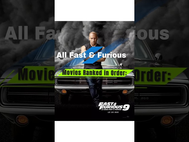 The Complete Fast & Furious Movie Timeline: Every Film in Order#fastandfurious#action