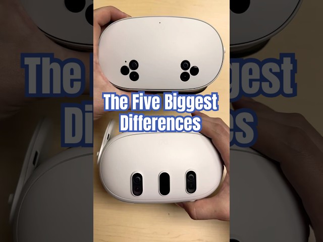 Top 5 Quest 3 Vs. Quest 3S Differences. #vr #virtualreality #quest3 #tech