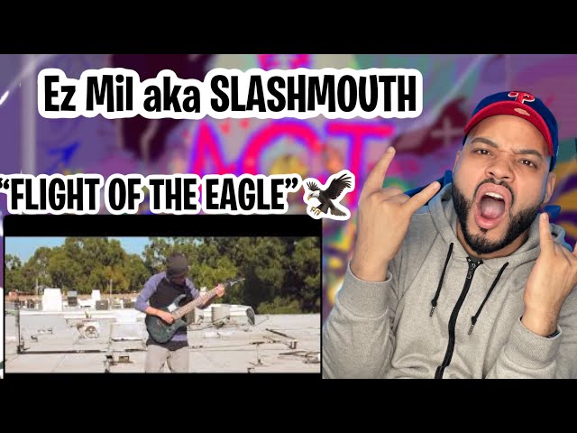 Ez Mil (SlashMouth) - Flight Of The Eagle Guitar Song Reaction!! | JUST ROCKED A 5 MIN GUITAR SOLO!!