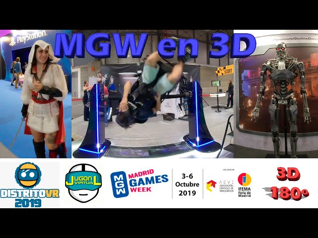 VR en Madrid Games Week 2019 IFEMA en 3D 180º 5,7K