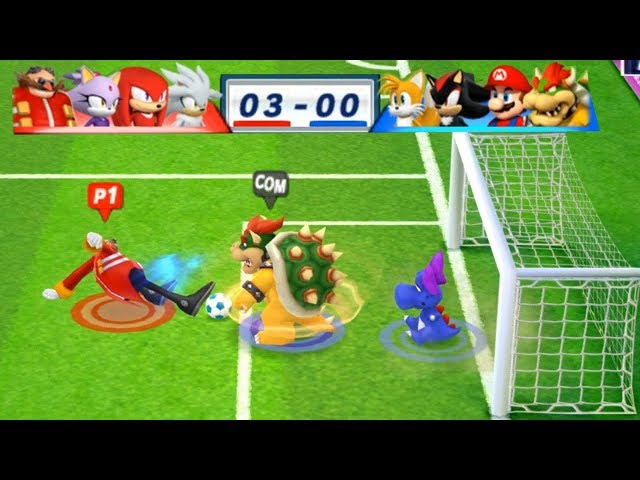 Mario & Sonic At The London 2012 Olympic Games Football #142 Silver, Knuckles, Blaze, Dr Eggman