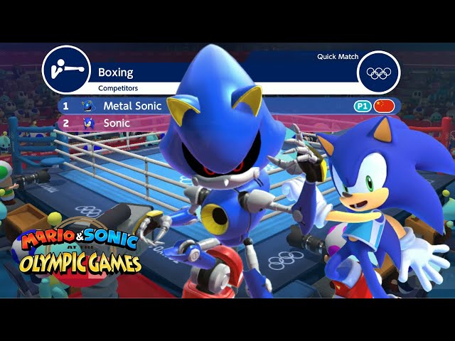 Mario & Sonic At The Olympic Games Tokyo 2020 ( Boxing )  Metal Sonic & Sonic Vs CPU Hard Gameplay