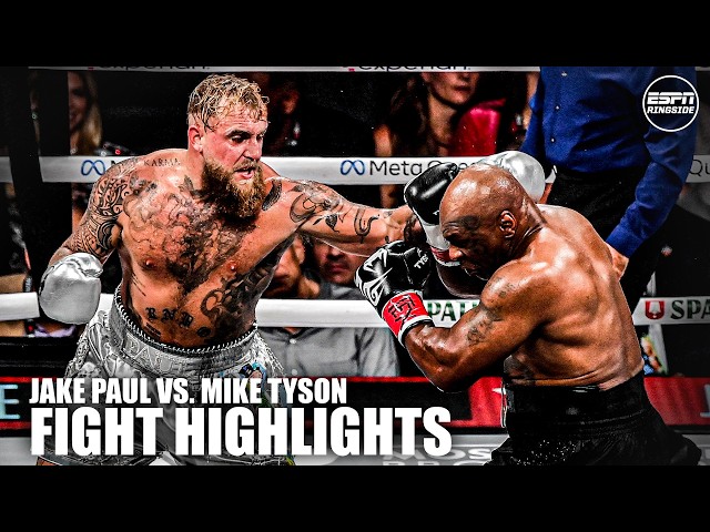 Jake Paul vs. Mike Tyson FIGHT HIGHLIGHTS 🥊 | ESPN Ringside