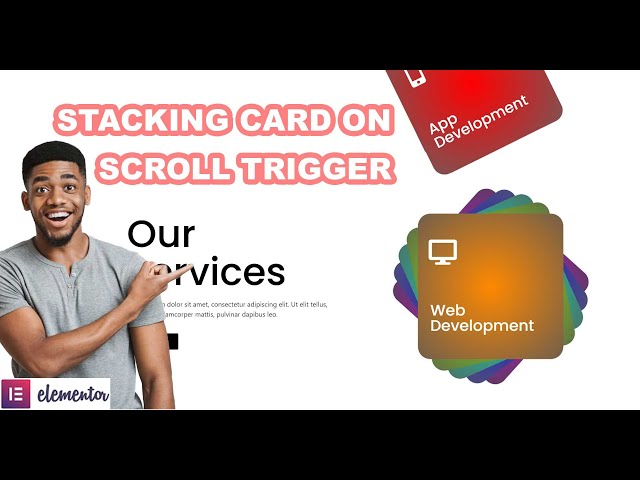 Advance STACKING Cards ANIMATION On ScrollTrigger with Elementor | Wordpress Tutorial