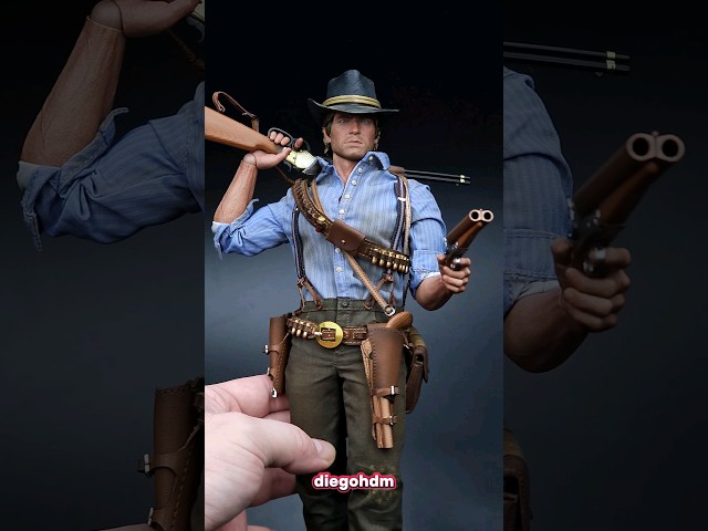 OLHA ESSE ARTHUR MORGAN 😱 Action Figure impressionante do Red Dead Redemption 2 #rdr2 #shorts