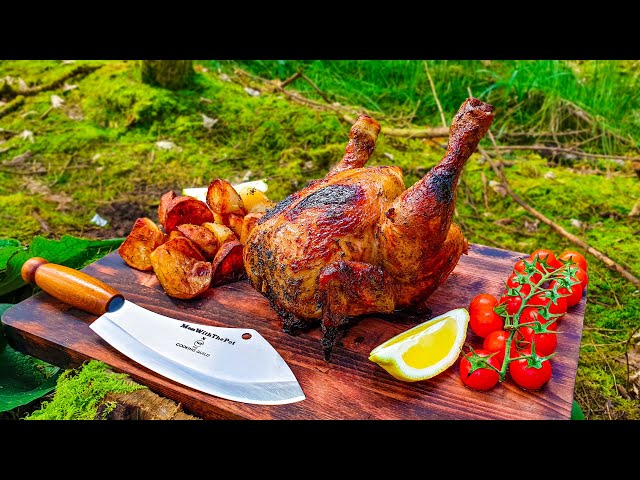 🔥Whole Chicken Prepared in the Forest🔥 Relaxing Cooking