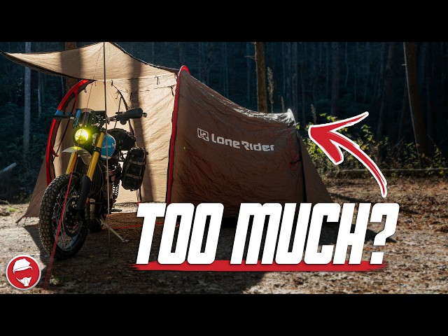 This Tent Is Way Too Much For Moto Camping… | Lone Rider Moto Tent Review