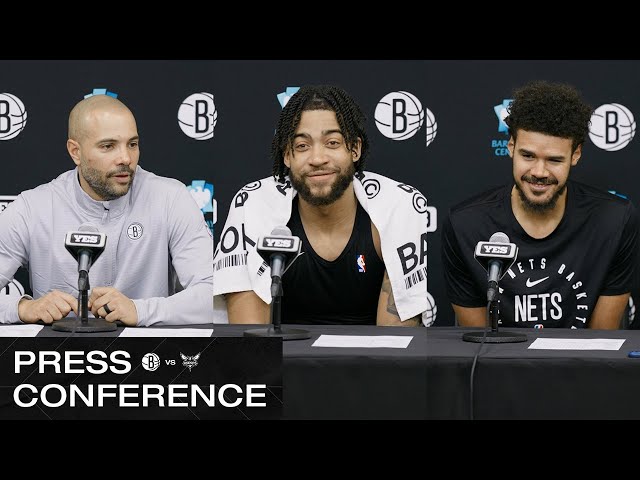 Jordi Fernández, Trendon Watford, and Cam Johnson on the Nets' Win vs. Hornets