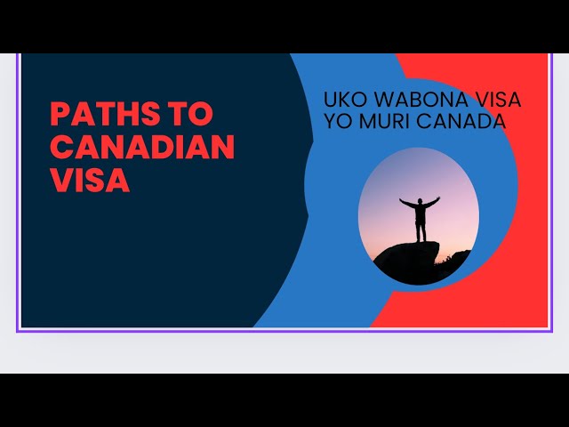 How to get a Canadian visa/ Uburyo butandukanye wabinamo visa ya Canada