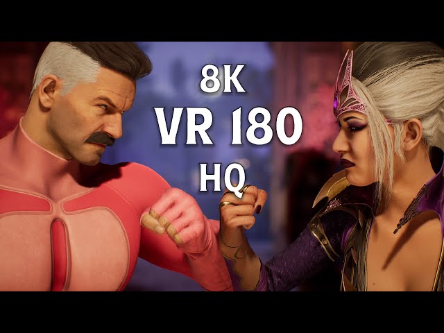 MQVR-6A Omni-Man vs Sindel | 3D VR180 Mortal Kombat Battle | VR Fight Scene in Virtual Reality